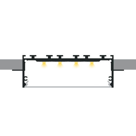 Profil LED P27-2 srebrny anodowany