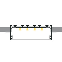 Profil LED P27-2 czarny lakierowany