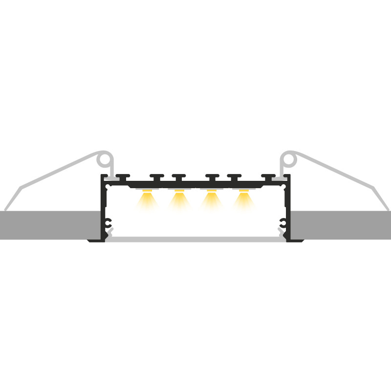 Profil LED P27-1 srebrny anodowany