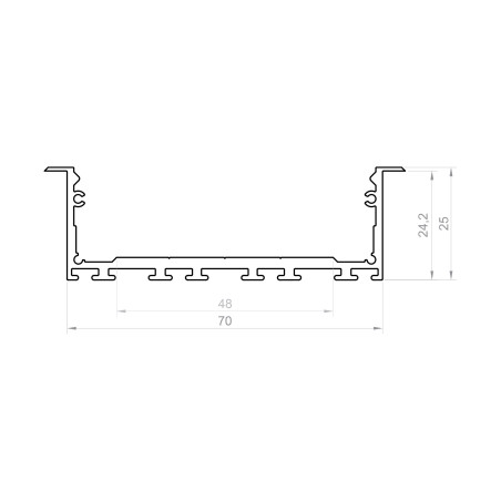 Profil LED P27-1 srebrny anodowany
