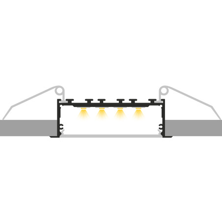 Profil LED P27-1 biały lakierowany