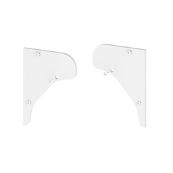 Zaślepki profilu P10-6 białe