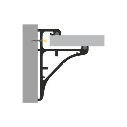 Profil LED P10-8 srebrny anodowany
