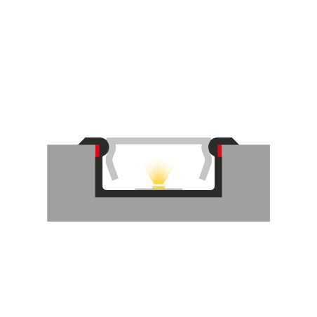 Profil LED P6-5 srebrny anodowany