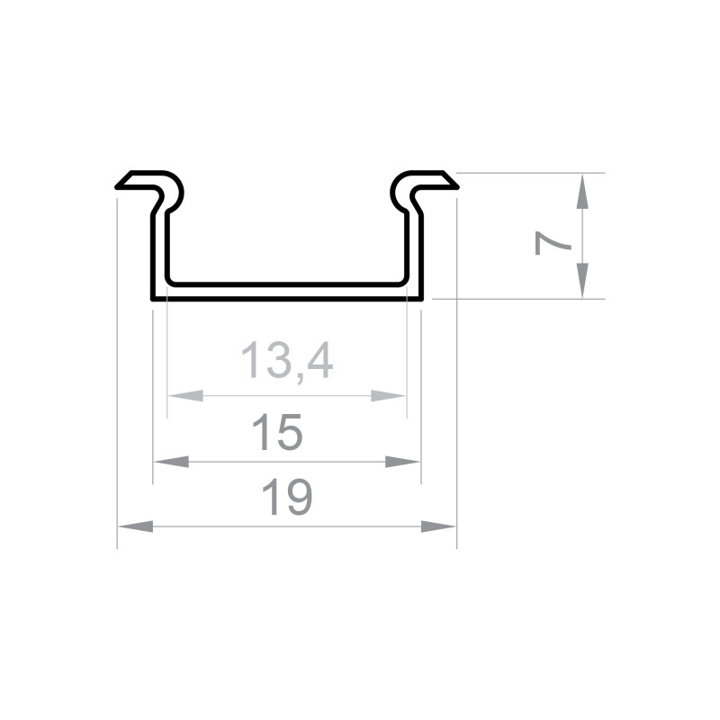Profil LED P6-5 srebrny anodowany