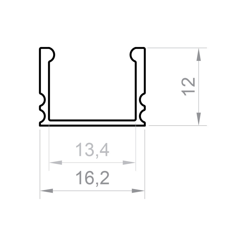 Profil LED P5-2 srebrny anodowany