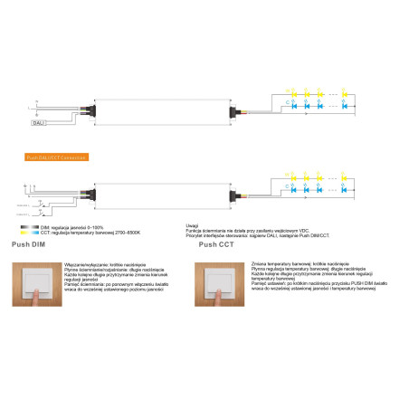Zasilacz hermetyczny LED DALI-2 PUSH DIM+CCT 250-24 10,42A 250W 24V IP67