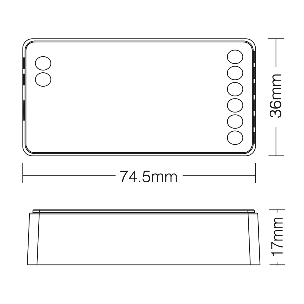 MiLight Odbiornik CCT 2 PIN MONO 2w1 strefowy LC2-ZR Zigbee 3.0