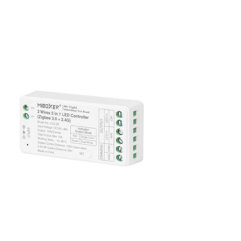 MiLight Odbiornik CCT 2 PIN MONO 2w1 strefowy LC2-ZR Zigbee 3.0