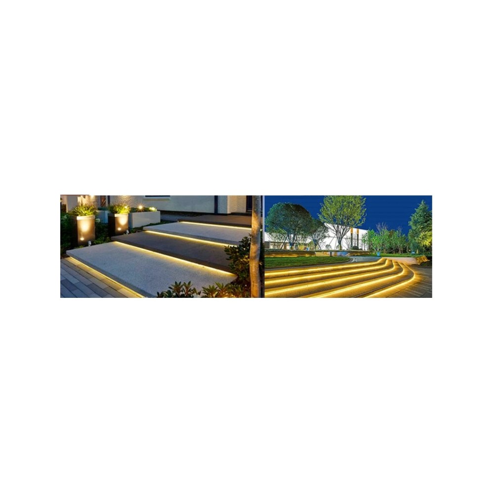 5m Zestaw Oświetlenie Elewacji LED COB CCT 2700-26500K 24V IP68 wodoodporna