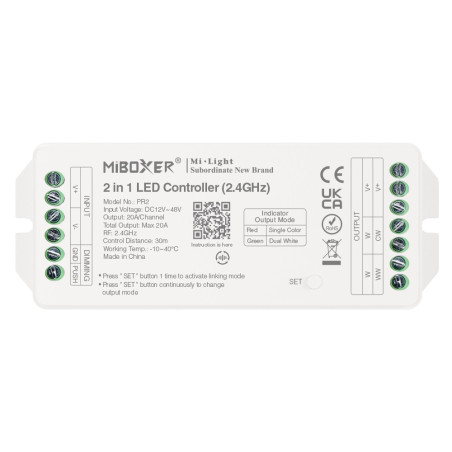 ODBIORNIK STREFOWY LED 2w1 MiLight PR2 20A