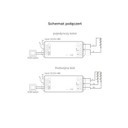 ODBIORNIK STREFOWY LED 2w1 MiLight PW2 20A Tuya
