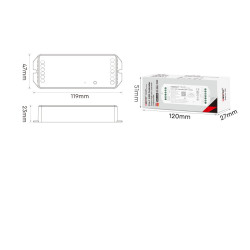 ODBIORNIK STREFOWY LED 2w1 MiLight PW2 20A Tuya