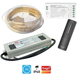15m Zestaw Oświetlenie Elewacji LED COB CCT 2700-26500K 24V IP68 wodoodporna