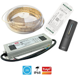 40m Zestaw Oświetlenie Elewacji LED COB CCT 2700-26500K 24V IP68 wodoodporna