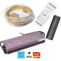 45m Zestaw Oświetlenie Elewacji LED COB CCT 2700-26500K 24V IP68 wodoodporna
