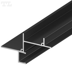 Profil LED SP1-2 do karton-gips czarny lakierowany