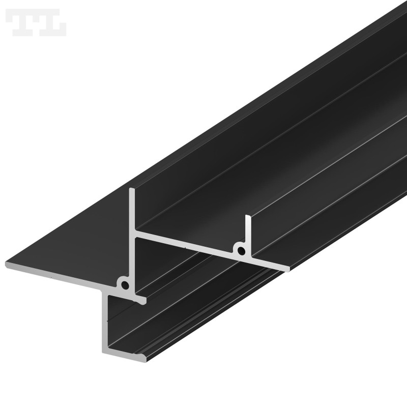 Profil LED SP1-2 do karton-gips czarny lakierowany