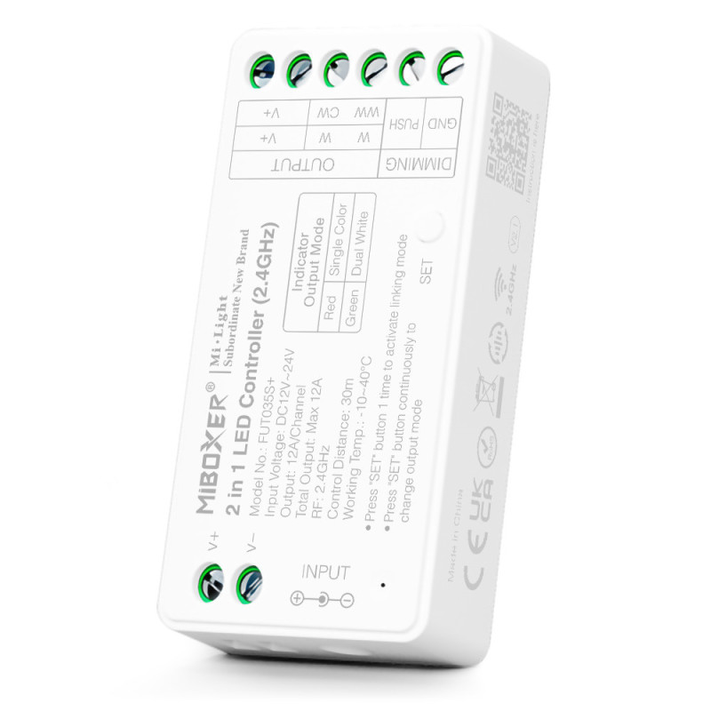 MiLight Odbiornik CCT MONO 2w1 strefowy FUT035S+ SR2