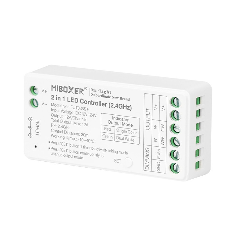 MiLight Odbiornik CCT MONO 2w1 strefowy FUT035S+ SR2