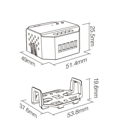 MIBOXER TRIAC TRI-C1 PRZEKAŹNIK,ŚCIEMNIACZ 230V AC