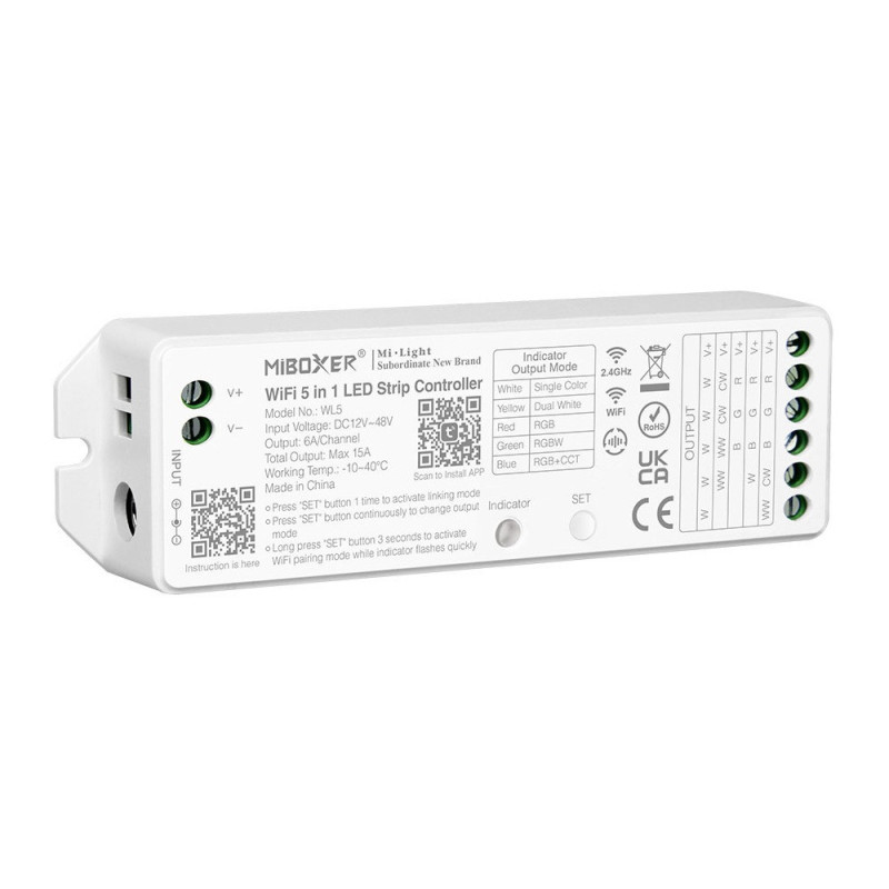 MiLight WL5 ODBIORNIK STREFOWY 5 in 1 RGB+CCT