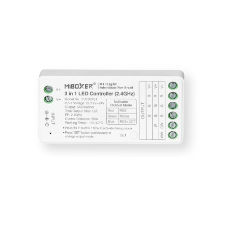 ODBIORNIK STREFOWY LED 3w1 RGB / RGBW / RGB + CCT  MiLight FUT037S+