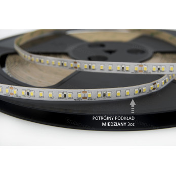 Taśma LED SMD2835 zimna 6000K 12,8W 24V 128 LED/m-30 metrów