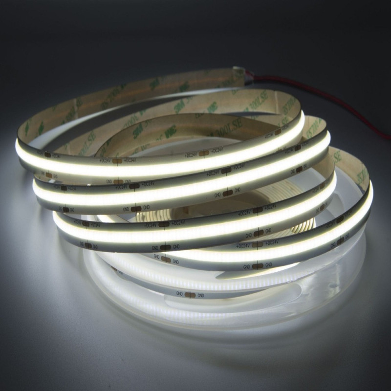 Taśma LED COB zimna 6500K 10W 24V IP65 528 LED/m CRI90 - 1 metr