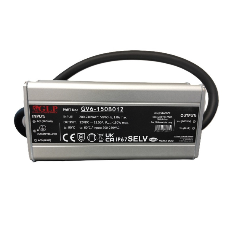 Zasilacz hermetyczny LED GV6-150-12-A 150W 12V 12.5A