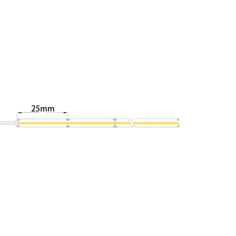 Taśma LED COB neutralna 4000K 4W 24V 640 LED/m CRI91 - 1 metr