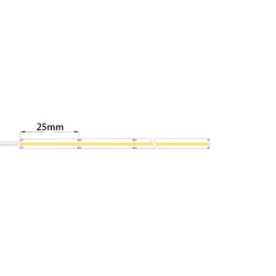 Taśma LED COB ciepła 3000K 4W 24V 640 LED/m CRI91 - 30 metrów