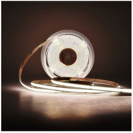 Taśma LED COB neutralna 4000K 8W 24V 320 LED/m CRI90 - 10 metrów