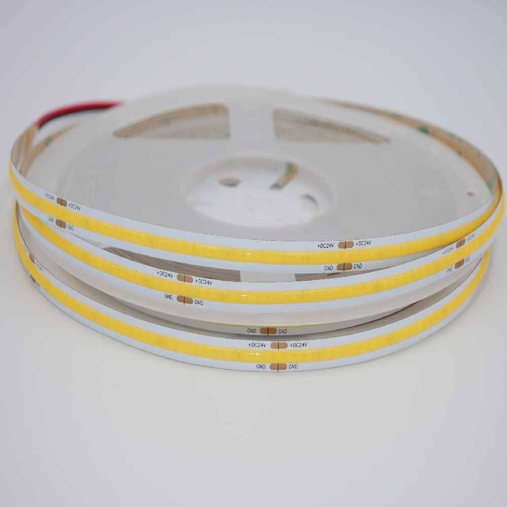 Taśma LED COB zimna 6500K 8W 24V 320 LED/m CRI90 - 10 metrów