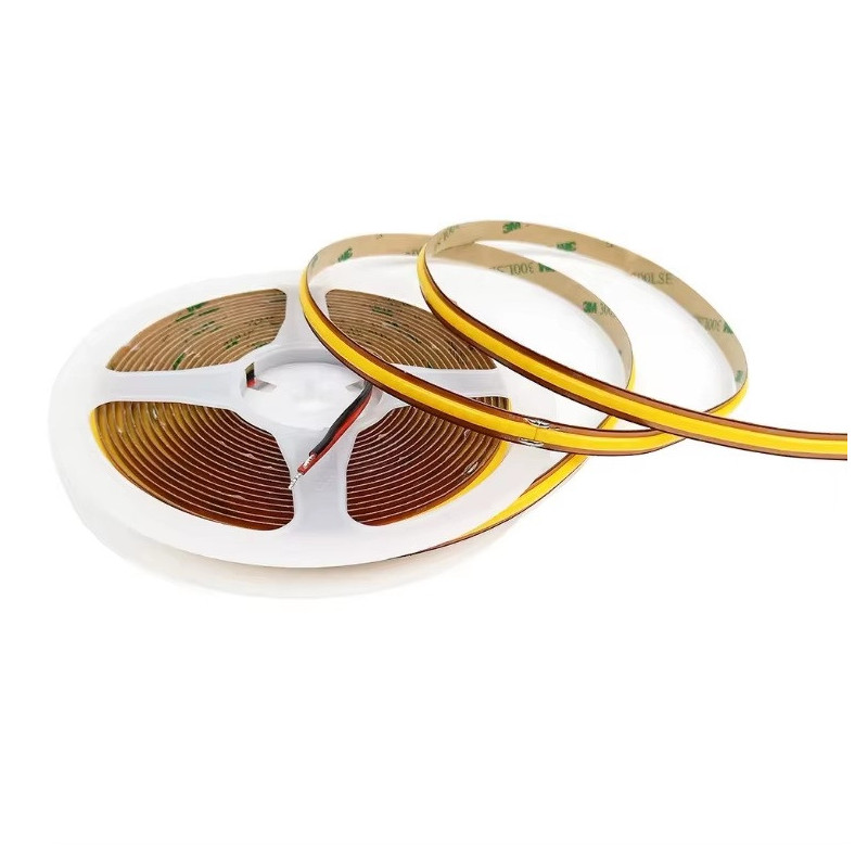 Taśma LED COB ciepła 3000K 10W 24V 528 LED/m CRI90 FREE CUT R2R- 10 metrów