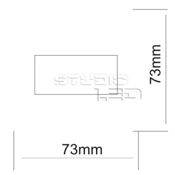 OPRAWA SCHODOWA 1,2W LED 12V BARWA CIEPŁA