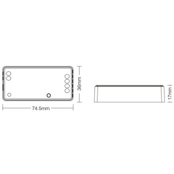 ODBIORNIK STREFOWY LED 3w1 RGB / RGBW / RGB + CCT  MiLight FUT037S+