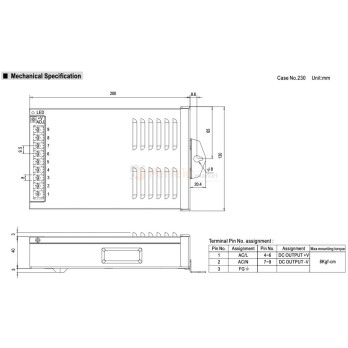 Zasilacz ERPF-400-12 Mean Well 360W 30A