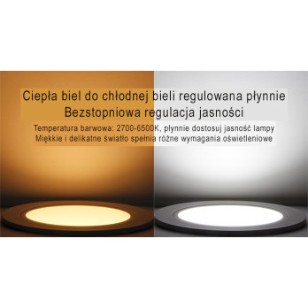 MiLight Oprawa sufitowa Smart LED RGB+CCT 12W FUT071