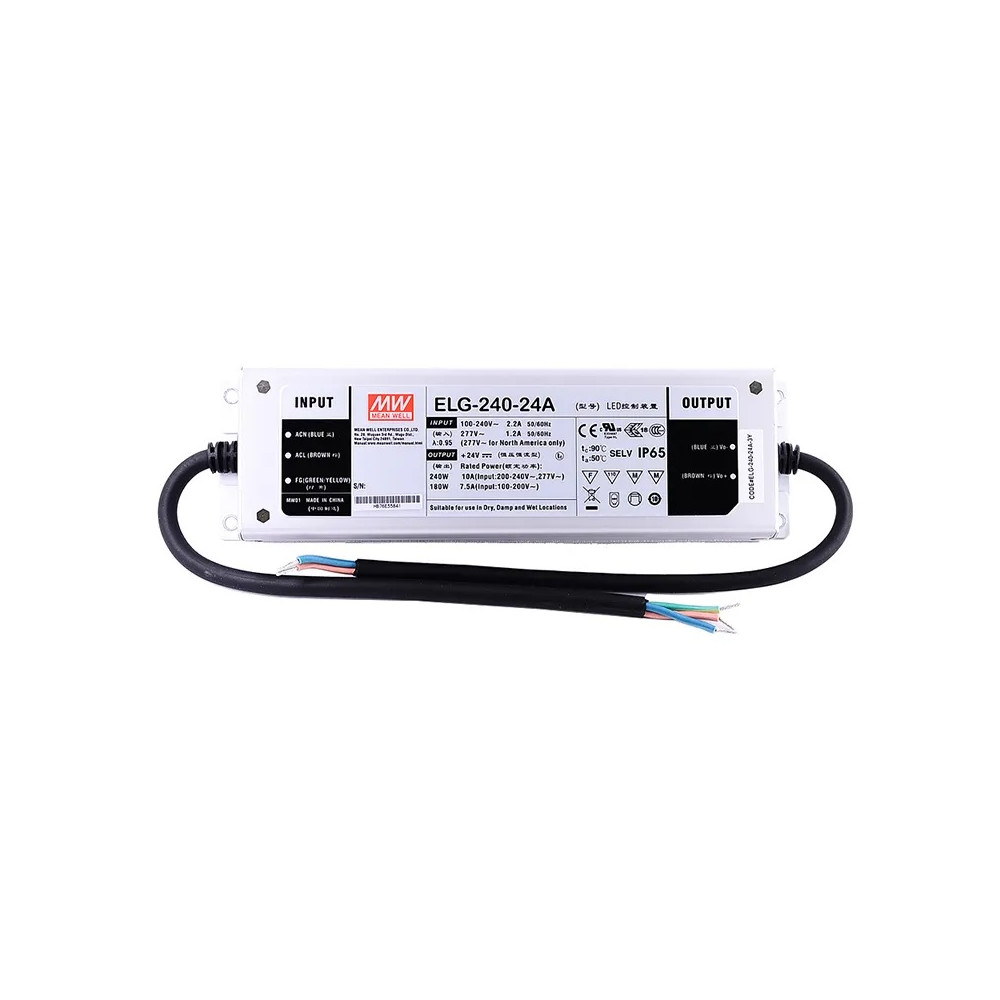 Zasilacz hermetyczny LED MEAN WELL ELG-240-24A 240W 24V 10A