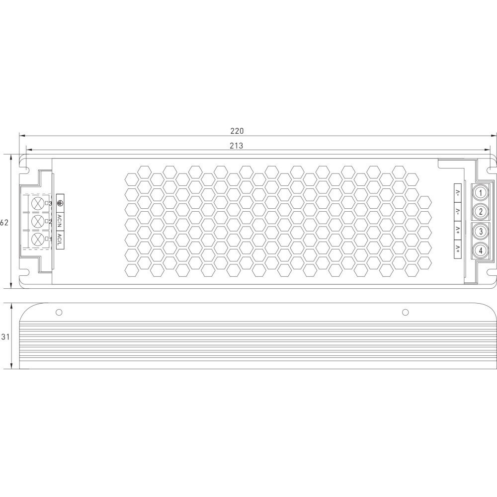 Zasilacz Led modułowy MPCF 350-24V 350W 14.6A