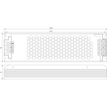 Zasilacz Led modułowy MPCF 350-24V 350W 14.6A