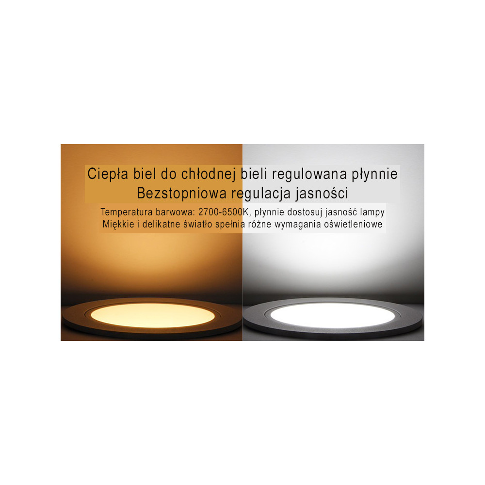 MiLight Oprawa sufitowa Smart LED RGB+CCT 6W FUT070