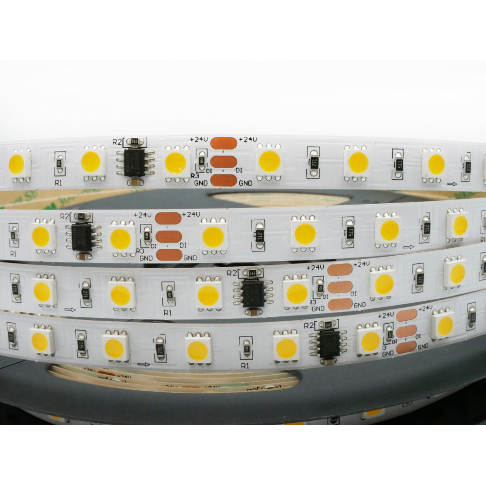 Taśma LED cyfrowa neutralna 4000K 24V WS2811 60 LED/m -1 metr