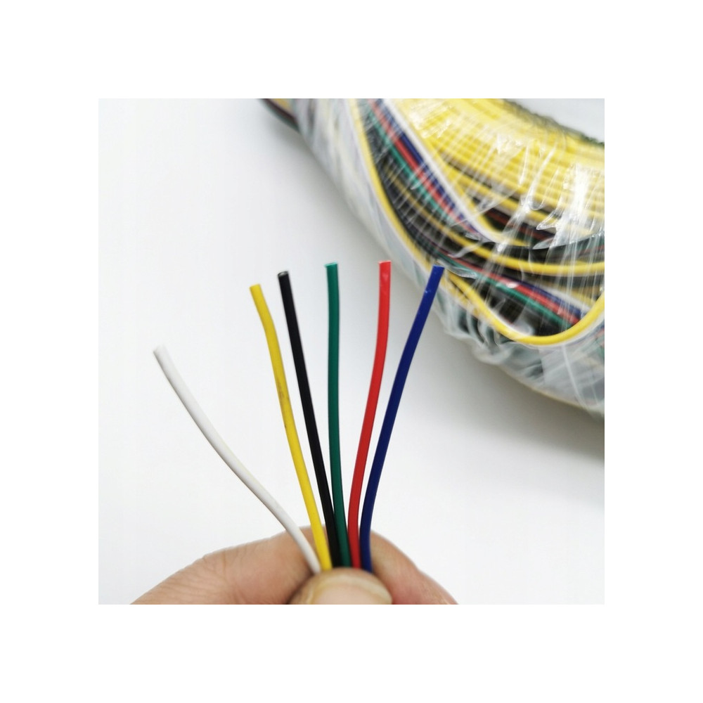 1m przewód kabel RGBCCT 6x0,22mm 5w1