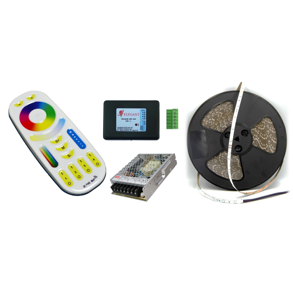 Zestaw 30m LED RGB profesjonalny 24V 30d/m