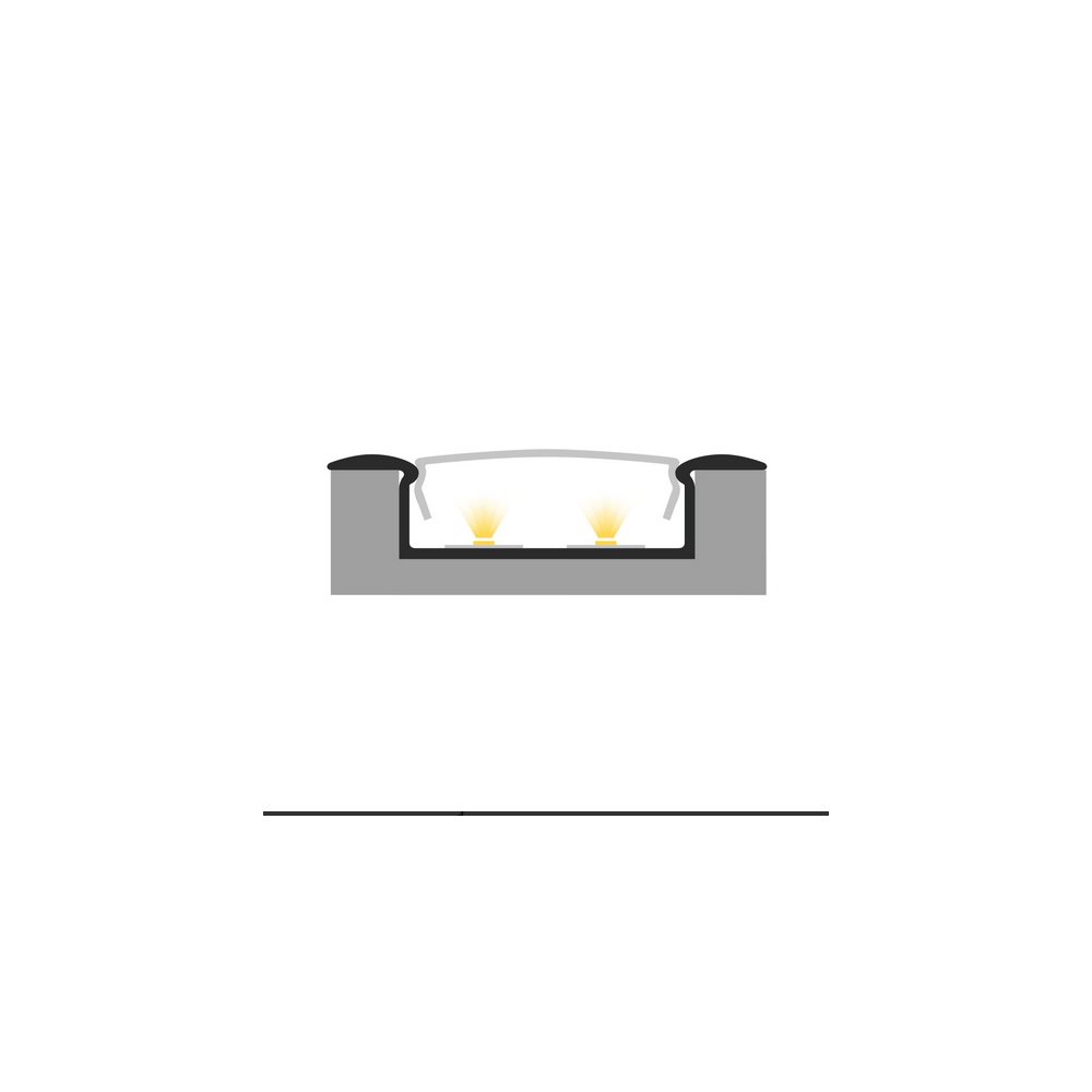 Profil LED P14-1 srebrny anodowany