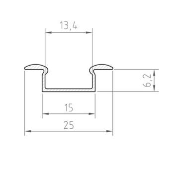 Profil LED P6-1 biały lakierowany